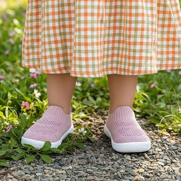 MORENDL Baby Toddler Walking Socks Non-Slip Breathable Unisex Casual Sneakers