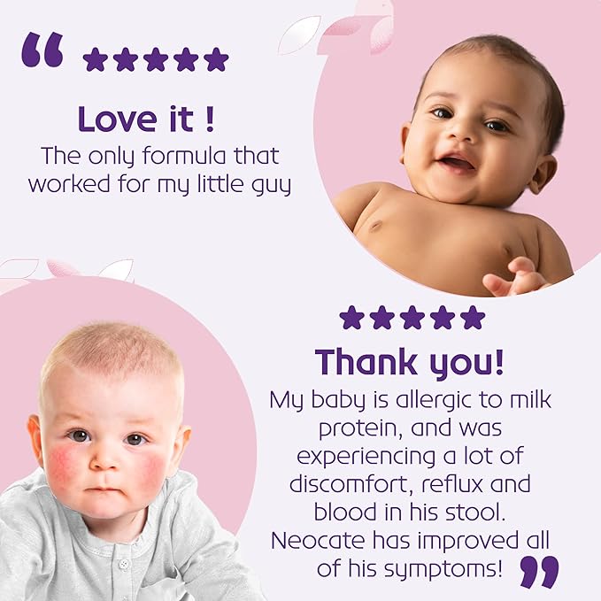 Neocate Syneo Infant - Hypoallergenic, Dairy-free, Amino Acid-Based Baby Formula with Prebiotic Fiber, Probiotics & DHA/ARA - Food Allergy-Friendly Formula - 14.1 oz (Pack of 4)