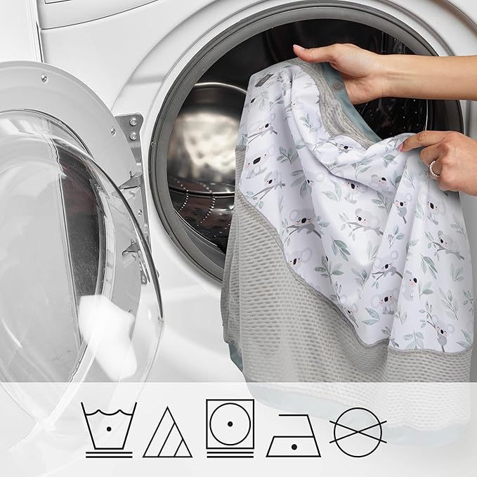 Boppy 4 and More Multi-use Cover, Koala, Quick-Dry UPF 50+ Knit and Breathable Mesh, Versatile for Car Seat Canopy, Nursing Cover, Infant Strollers, Shopping Carts, Highchairs and More
