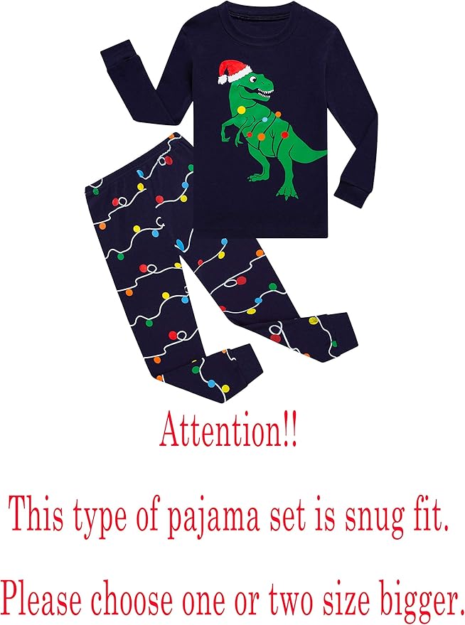 Family Feeling Little Big Boy Pajamas Sets 100% Cotton Pjs Kids Jammies