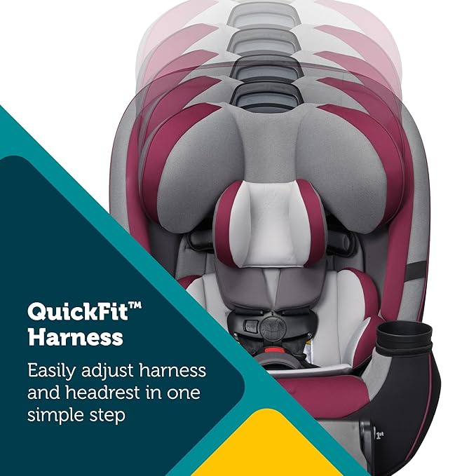 Safety 1st Grow and Go Extend ‘n Ride LX All-in-One Convertible Car Seat, Winehouse