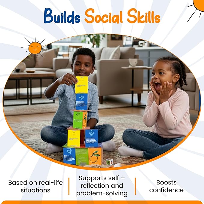 Thought-Spot Mad Smartz Towerz Social Skills & Anger Management Game for Kids & Teens | Educational SEL Therapy & CBT Tool for Emotional Regulation | Home, School, or Therapy | Autism & ADHD Must-Have