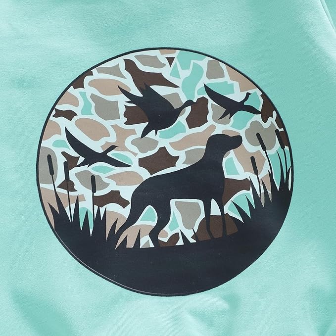 Toddler Boy Fall Winter Clothes Baby Camo Hunting Outfits Retro Pullover Sweatshirts + Camouflage Pants Set