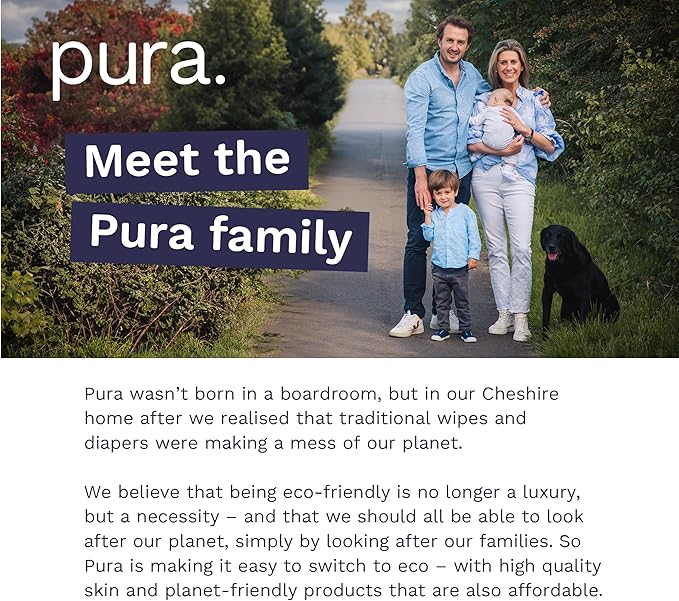 Pura Size 4 Eco-Friendly Diapers (18-31lbs) TCF Hypoallergenic, Soft Organic Cotton, Sustainable, up to 12 Hours Leak Protection, Allergy UK, Recyclable Packaging, 3 Packs of 22 (66 Diapers)