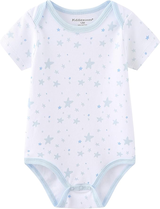 Kiddiezoom Baby Layette Set Baby Boys' 9-Piece Bodysuits Pants Set Toddler Girl Boy Unisex Baby Gift Sets
