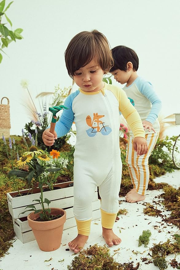 moimoln Modal Cotton Infant Toddler Boys Girls One-Piece Snug fit Romper Playsuits