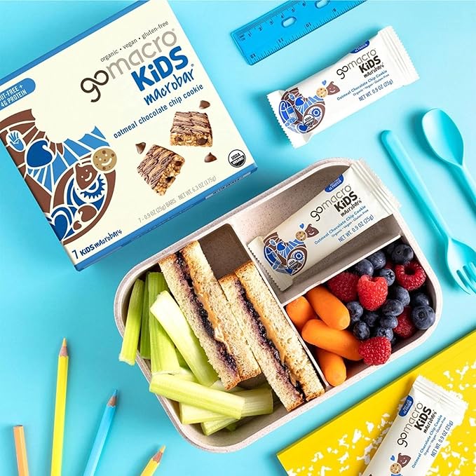 GoMacro Kids MacroBar – 5 Flavor Assortment - (0.90 Ounce Bars, 28 Count)
