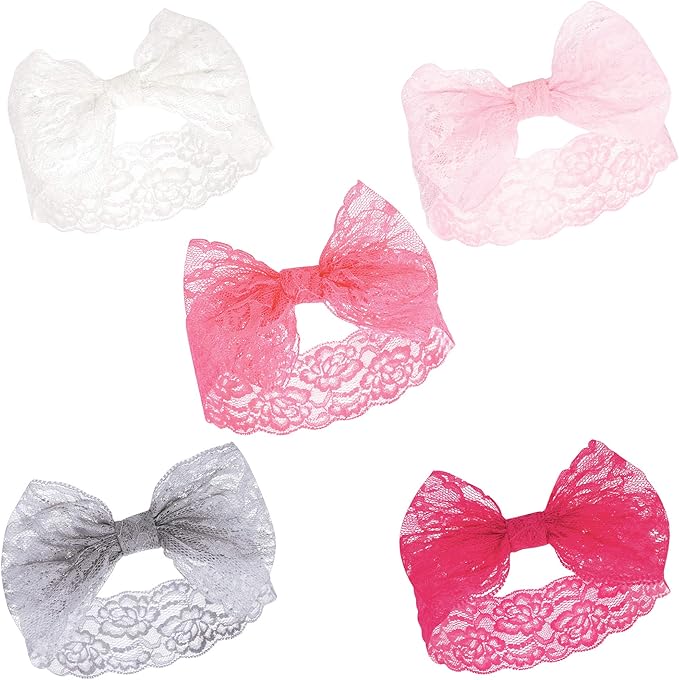 Hudson Baby Cotton and Synthetic Headbands, Size 0-24 Months