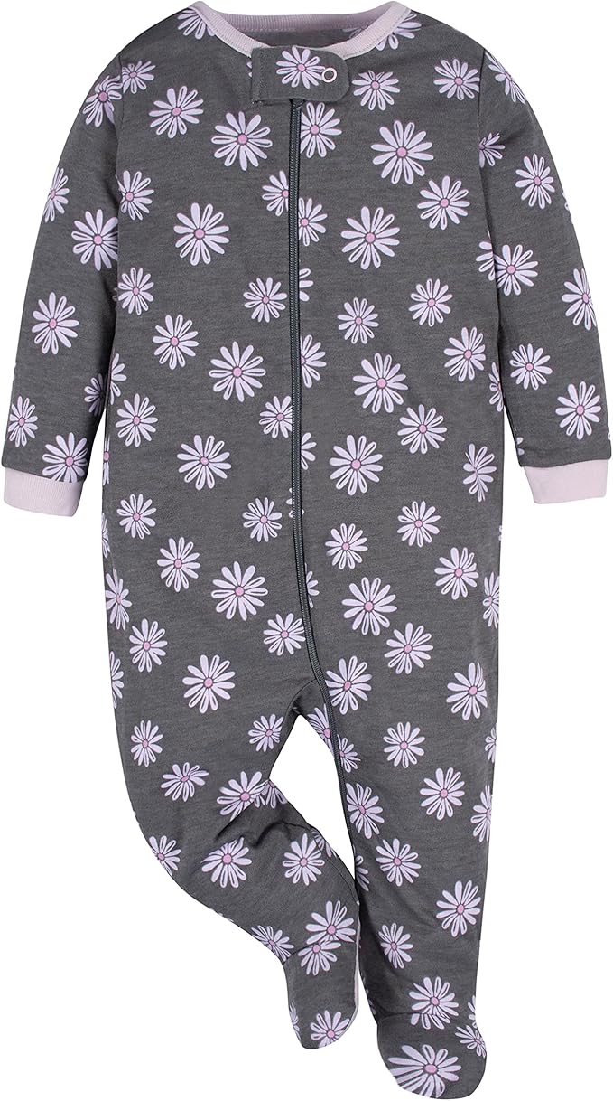 Gerber baby-girls 4 Pack Sleep 'N Play Footie