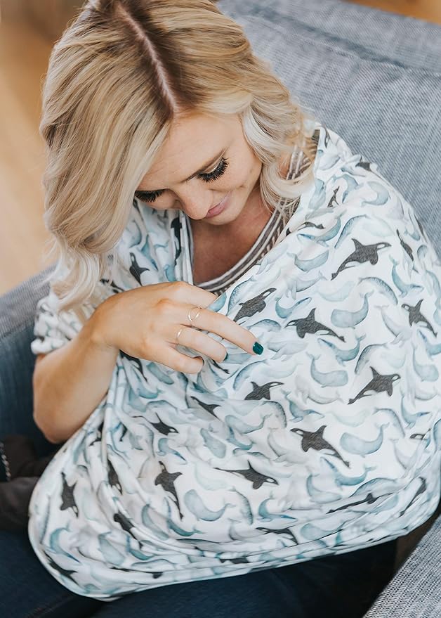 Copper Pearl Kai Multi-Use Cover: Car Seat, Nursing, Stroller - Stretchy Fabric, All-Season, Stylish Designs, Easy Access