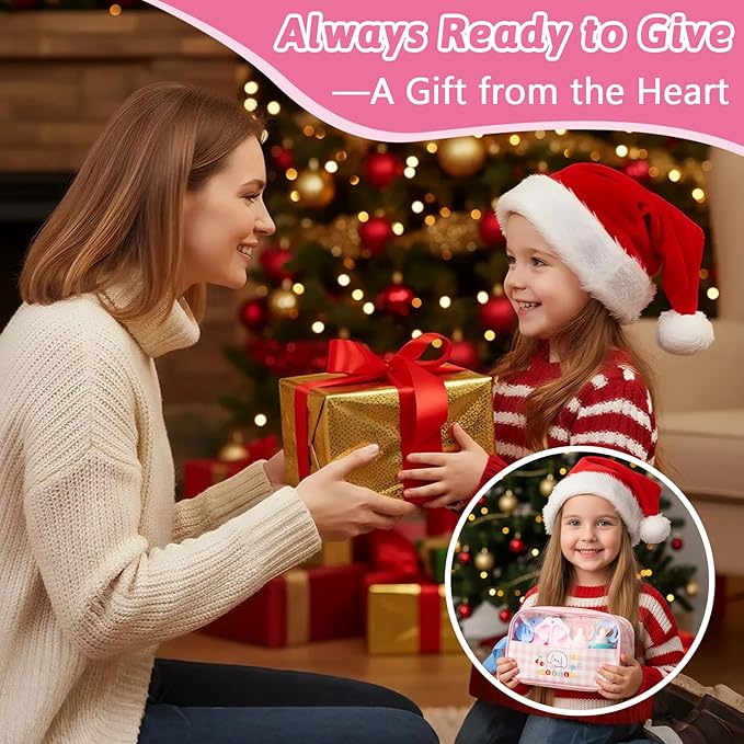 Baby Doll Accessories Set – 7 Pcs Feeding Bottle Toys, Magic Disappearing Milk & Juice, Pretend Play Set with Pacifiers, Reusable Bibs and Diapers, Kids Gift