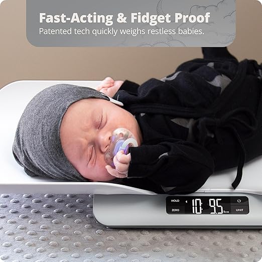 Greater Goods Baby Scale for Weighing Newborns – Digital Infant Scale with Tray, Hold Function for Baby Movement, Accurate Baby Scale for Home Use, 66 lb Capacity