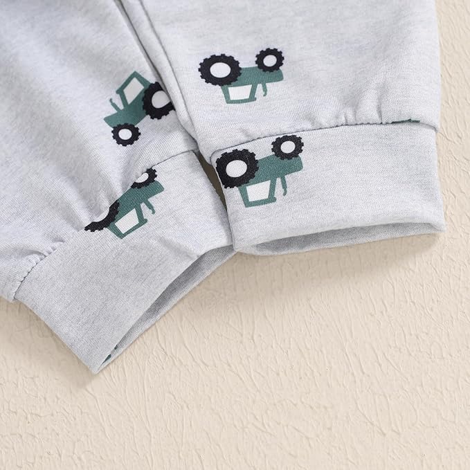 Baby Boy Fall Clothes Set Long Sleeve Letter Print Sweatshirt Pants Toddler Infant Outfits 6 12 18 24 Months 2T