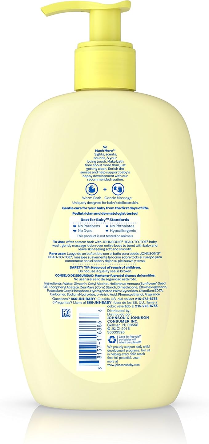 Johnson's Head-to-Toe Baby Lotion, 27 Fluid Ounce