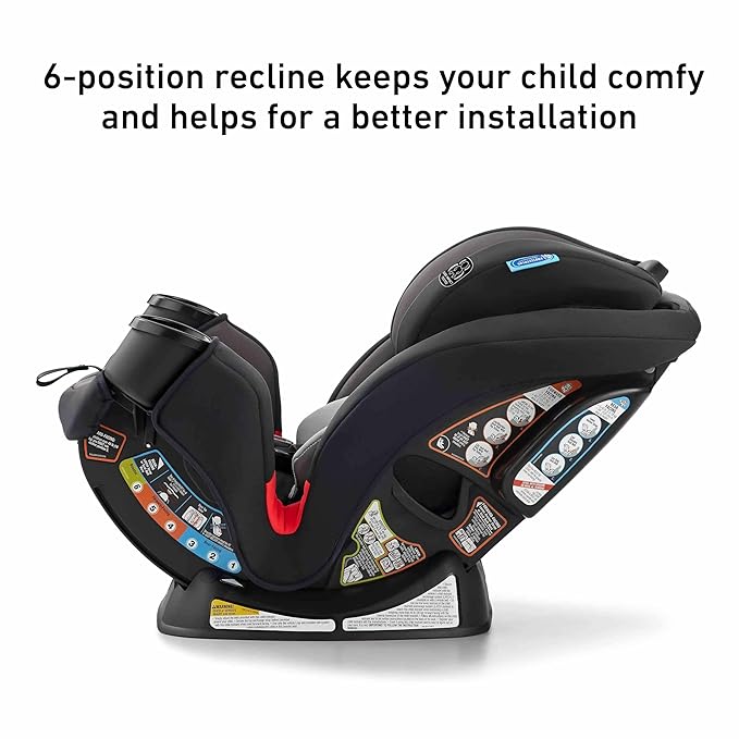 Graco TriRide 3-in-1 Convertible Car Seat - Highback Booster, Forward & Rear Facing Modes, Suitable from Newborn to Preschooler, Perfect for Long Journeys in Redmond Color