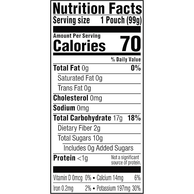 Plum Organics Stage 1 Organic Baby Food - Just Prunes - 3.5 oz Pouch (Pack of 6) - Organic Baby Food Pouch