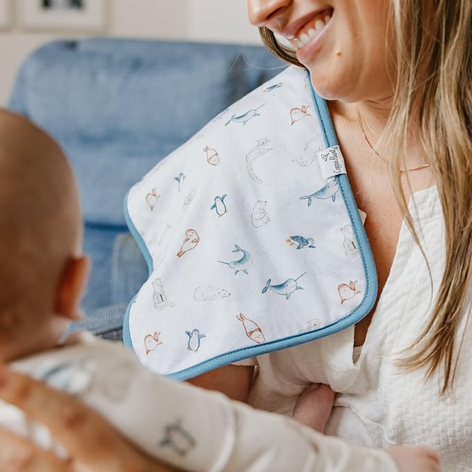 Copper Pearl Arctic Wonder Burp Cloth Set
