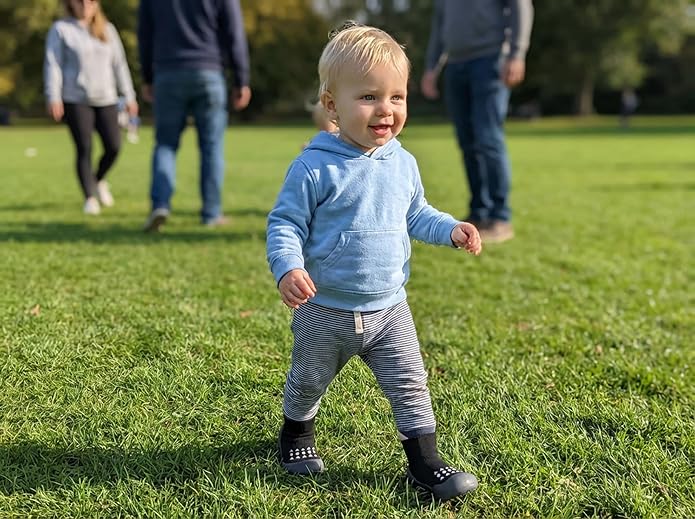Baby Sock Shoes Toddler Walking Shoes Infant Non-Slip Slippers with Soft Rubber Sole Baby Boys Girls Sneakers