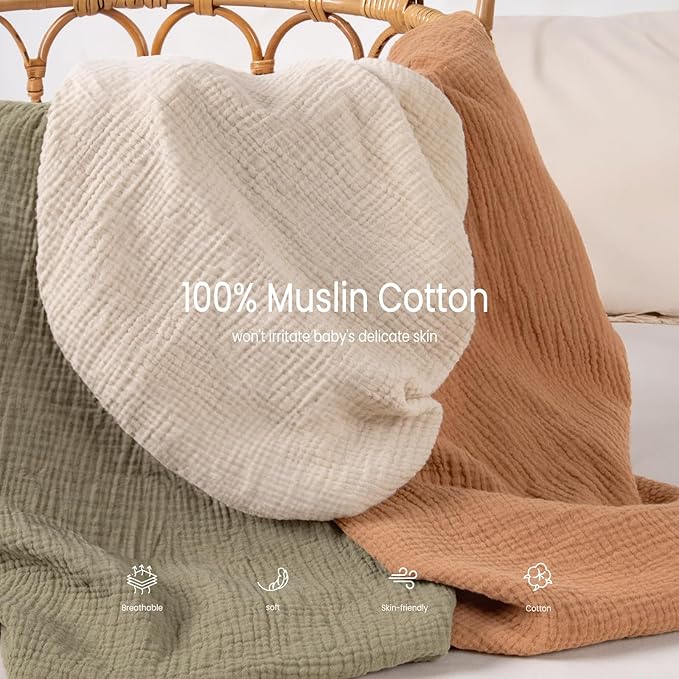lulumoon Muslin Changing Pad Cover: Baby Diaper Changing Table Pad Cover - Changing Pad Sheets for Girls Boys