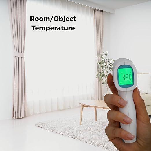 MOBI - Non-Contact Forehead Digital Thermometer with Object Temperature Mode - Touchless Fever Thermometer