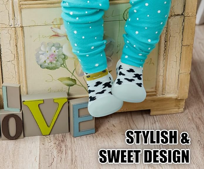 Baby Sock Shoes Boys Girls First Walking Shoes Non-Slip Slippers Soft Sole Sneakers Toddler Infant Babygirl