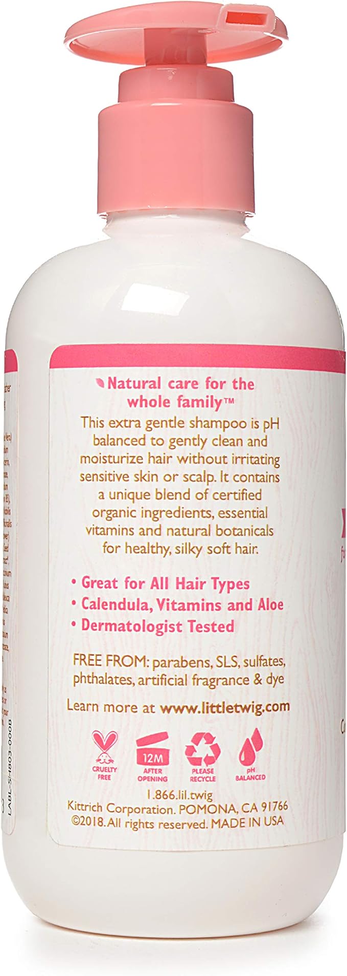 Little Twig Shampoo, Natural Plant Derived Formula, Berry Pomegranate, 8.5 fl oz.