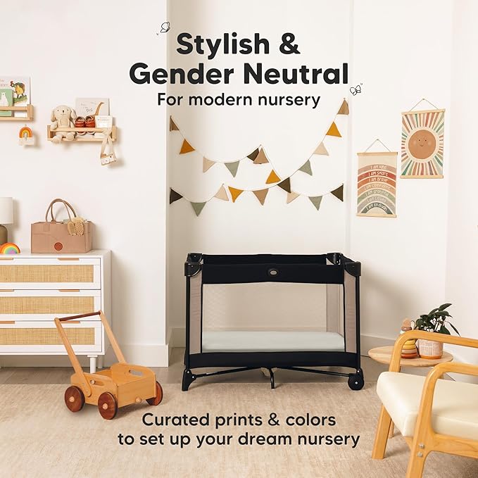 Pack and Play Sheets Fitted - 2-Pack Mini Crib Sheets for Pack N Play Mattress 38x26, Soft & Cozy, Neutral Toddler Playard Bedding, Snug Fitted Mini Baby Crib Mattress Cover Boy, Girl (Sage)