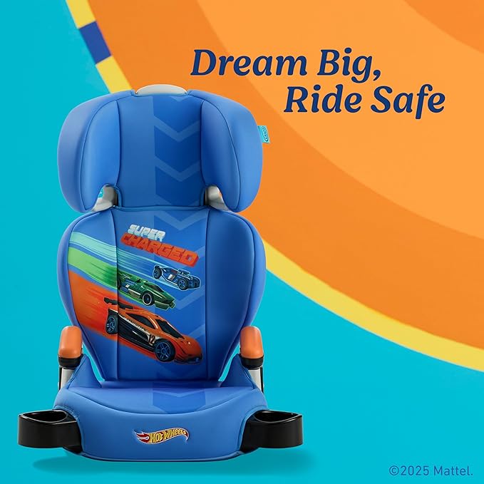 Hot Wheels x Graco Turbobooster 2.0 High Back Booster Seat, Belt Positioning Booster Car Seat for Big Kids