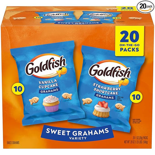 Goldfish Grahams Baked Graham Crackers Multipack, 20 Packs