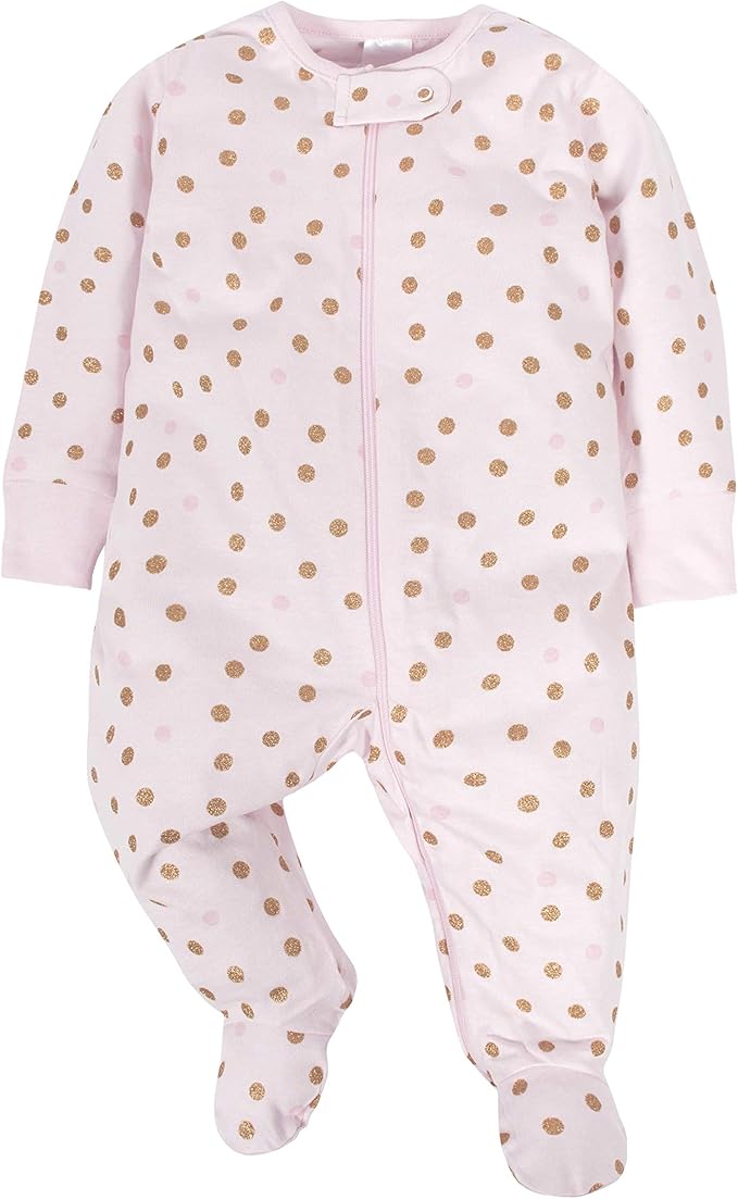 Gerber baby-girls 4 Pack Sleep 'N Play Footie