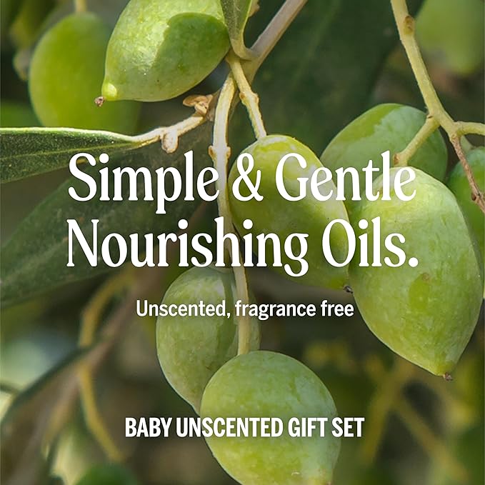 Dr. Bronner's Baby Unscented Gift Set - Pure-Castile Liquid and Bar Soaps, Organic Magic Balm, and 4-in-1 Organic Sugar Pump Soap