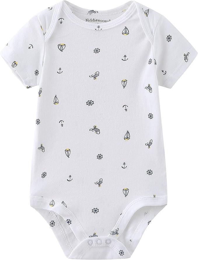 Kiddiezoom Baby Layette Set Baby Boys' 9-Piece Bodysuits Pants Set Toddler Girl Boy Unisex Baby Gift Sets