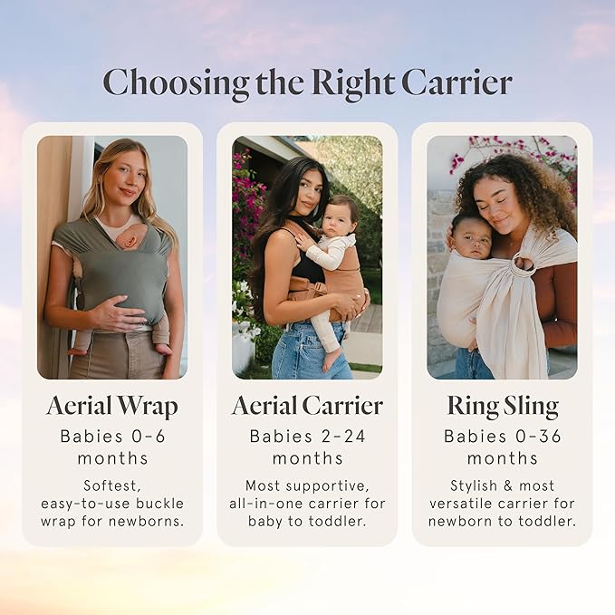 WildBird - Aerial Buckle Carrier - 2-24 Months - Large (L-4XL) Acadian - Front or Back Carry - Cross Straps, Lumbar Support, Headrest - Hip Healthy - Baby Carrier - Baby Essentials - New Mom Gifts