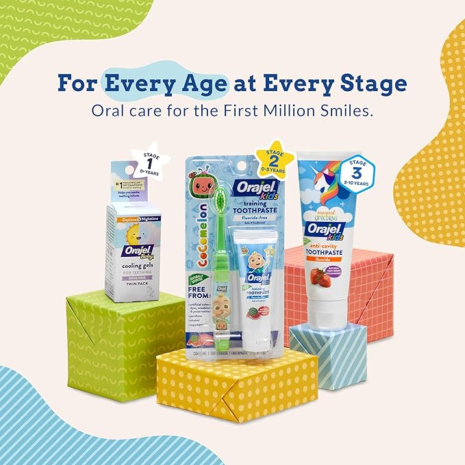 Orajel Baby Cooling Tablets for Teething with Vitamin D, 100 Quick Dissolve Tablets,White