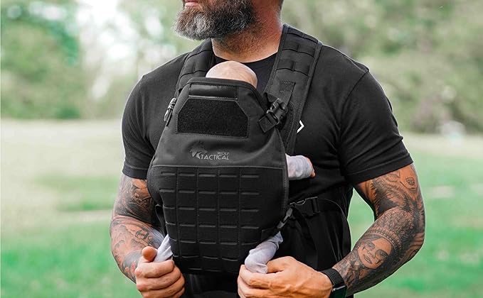 Wolf Tactical Baby Carrier for Men - Military Dad Carrier for Infants and Toddlers