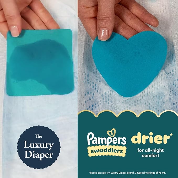 Pampers Swaddlers Diapers, Size 0 (up to 10 lbs), 140 Count, Absorbent, Keeps Baby Dry and Comfortable, Skin Safe Disposable Baby Diaper (Packaging May Vary)
