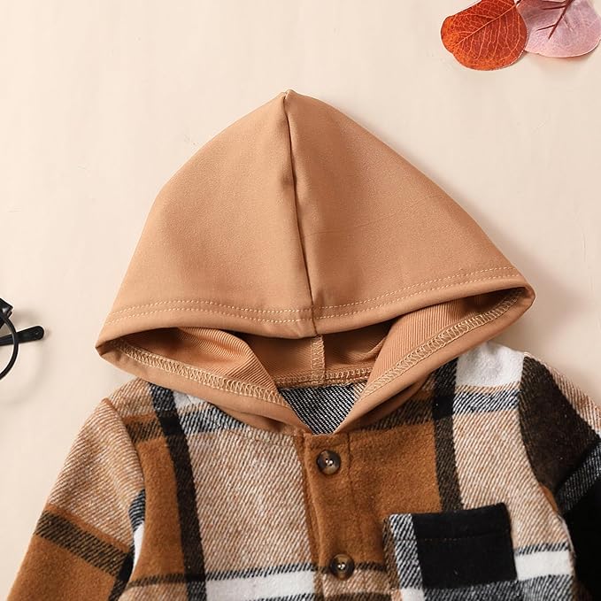 Toddler Baby Boy Hoodies Fall Clothes Waffle Contrast Color Sweatshirt Pant Set Infant Clothes 6 12 18 Months 2T 3T