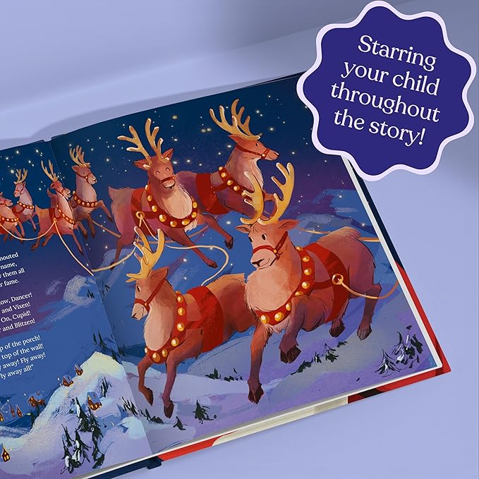 Night Before Christmas Book - Baby's First Personalized Gift - Baby's First Christmas - Custom Name Children's Book