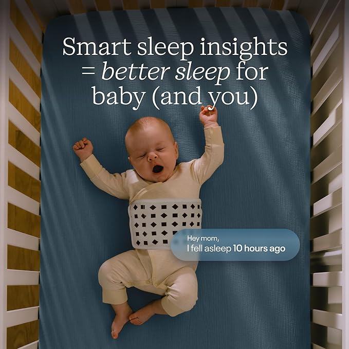Nanit Pro Smart Baby Monitor with Flex Stand and Wall Mount - 1080p HD Video, Sleep Tracking, 2-Way Audio, Sound/Motion/Cry Notifications, Night Vision - for Home & Travel