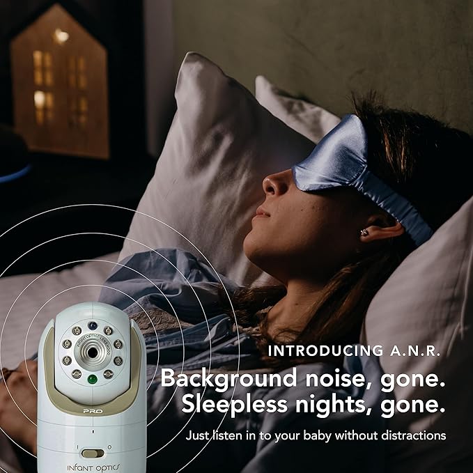 Infant Optics DXR-8 PRO Video Baby Monitor, 720P HD Resolution 5" Display, Patented A.N.R. (Active Noise Reduction), No WiFi, Pan Tilt Zoom, and Interchangeable Lenses (Pack of 2)