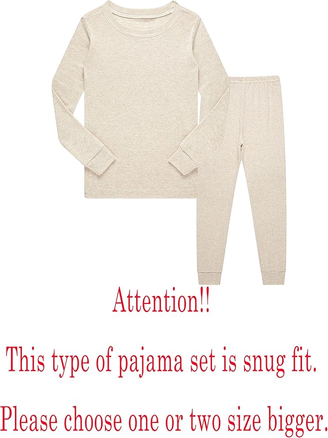 Family Feeling Little Big Boy Pajamas Sets 100% Cotton Pjs Kids Jammies