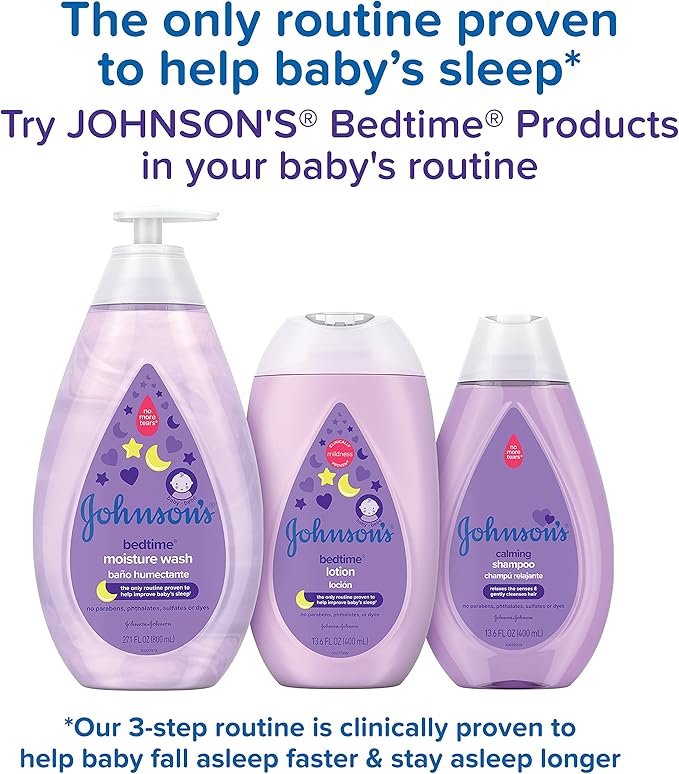 Johnson's Baby Shampoo, 20.3 fl. oz, Pack of 2 | Calming Formula | Hypoallergenic | Tear-Free | No Parabens