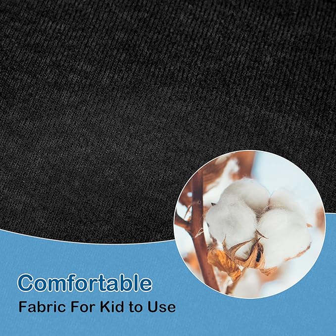 Riakrum 4 Pcs Baby Car Seat Belt Covers Soft Car Seat Straps Shoulder Pads for Kid Infant Stroller Strap Covers Safety Belt Cushion Pads for Boy and Girl(Black,5.7 x 2.6 Inch)