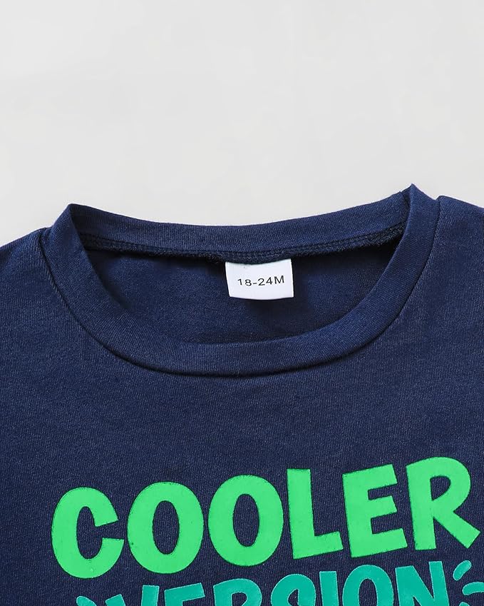Jecson Baby Boy Summer Clothes Toddler Boy Outfits Letter Print Short Sleeve T-Shirt Denim Shorts Clothing Set 6M-4T