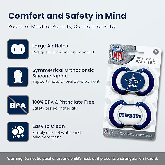 Baby Fanatic NCAA Baby Pacifiers