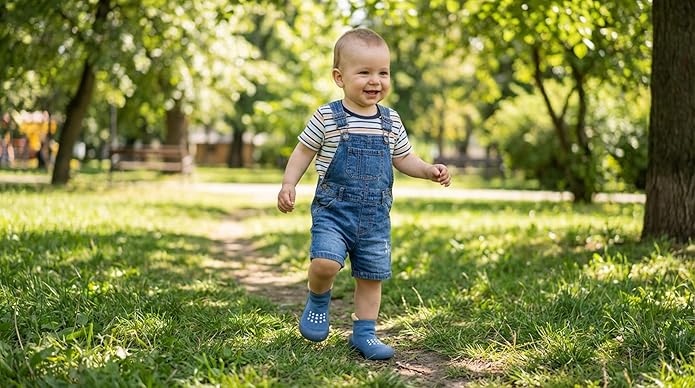 Hstyle Baby Sock Shoes Toddler Walking Shoes Infant Non-Slip Slippers Soft Rubber Sole Sneakers for Baby Boys Girls