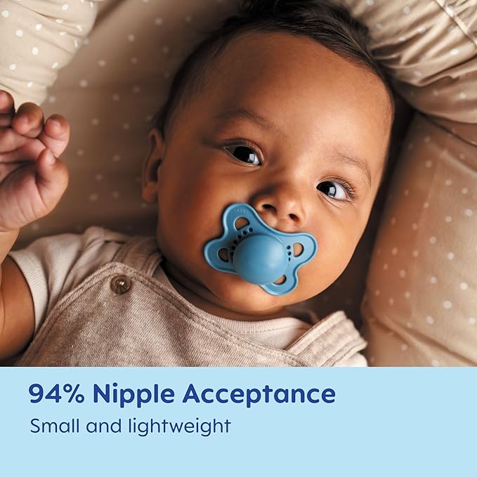 MAM Original Baby Pacifiers 0-6 Months,Binky for Newborn Babies,BPA-Free Skin Soft Silicone Nipple,Glows in The Dark,Developed with Medical Experts,Sterilizer Case,Made in Europe,2 Count (Pack of 2)