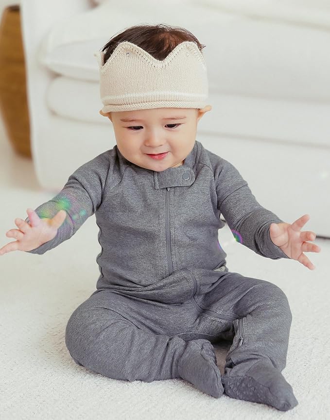 VAENAIT BABY Infant Toddler Boys Girls Modal Cotton Footed Pajamas One-Piece Romper Sleep and Play 0M-2T