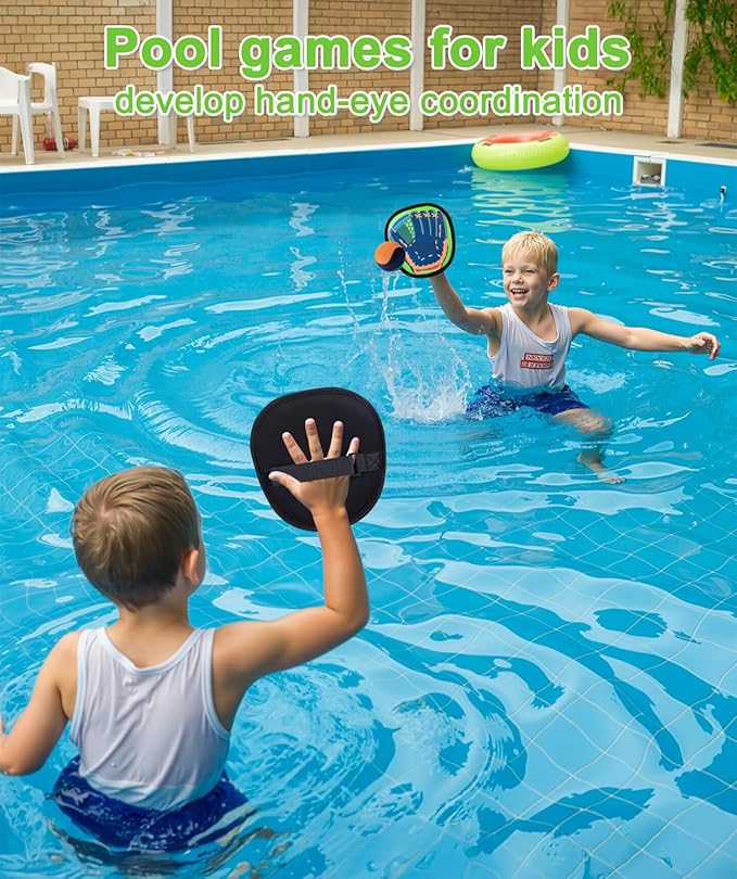 Toss and Catch Ball Game Set Birthday Gifts for 3 4 5 6 7 8 Years Old Boys Girls, Yard Camping Outdoor Games for Adults and Family, Paddle Ball Baseball Pool Beach Toys for Kids Ages 4-8 8-12