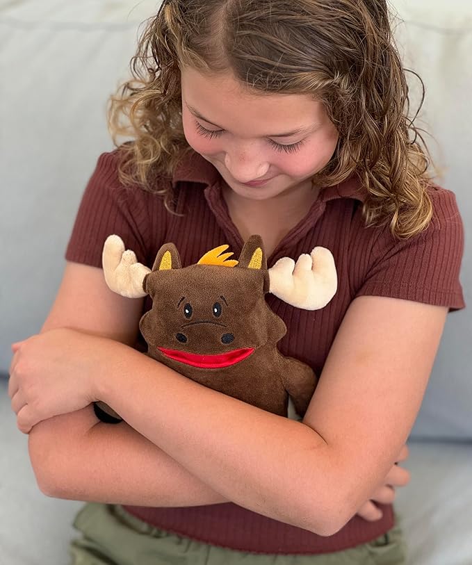 Twigs Moose Tooth Fairy Pillow and Book Bundle | 8" Plush with Pocket for Lost Teeth & Hardcover Storybook w/Tracker, Q&A for Boys Girls Children of All Ages